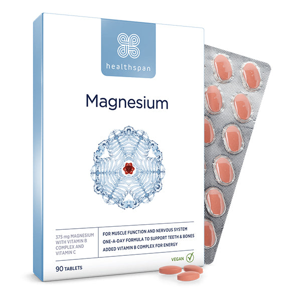 Healthspan Magnesium Tablets - 375mg / 90tablets