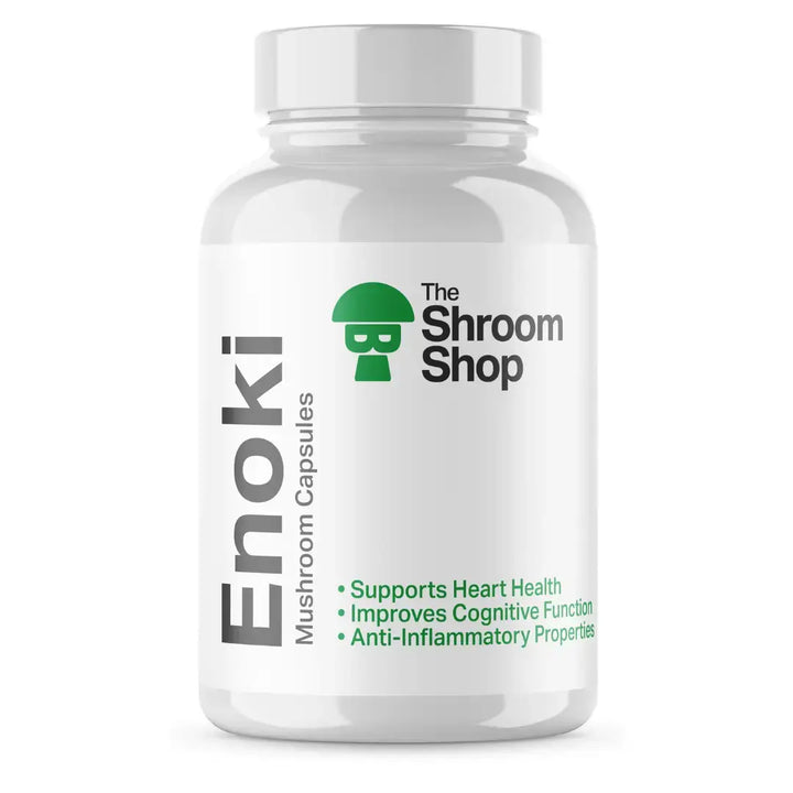 The Shroom Shop Mushroom Capsules 500mg 90caps - Enoki