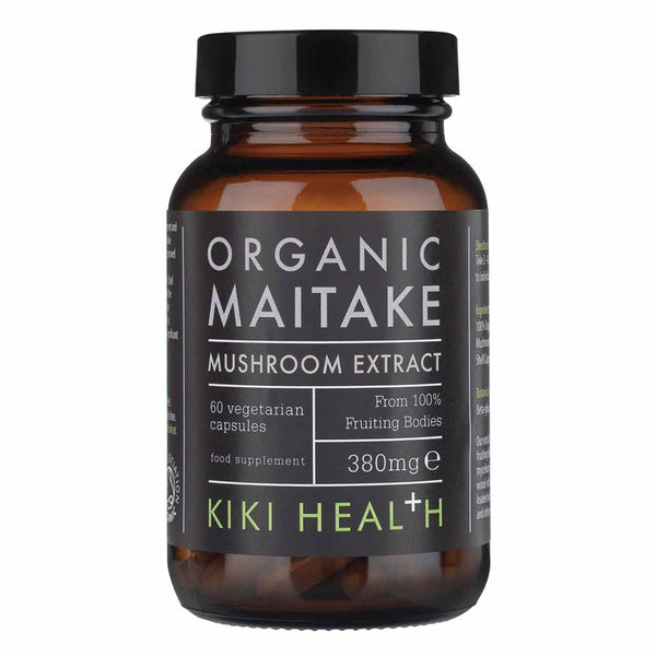 KIKI HEALTH Organic Mushroom Extract 60 vegetarian capsules - Maitake 380mg