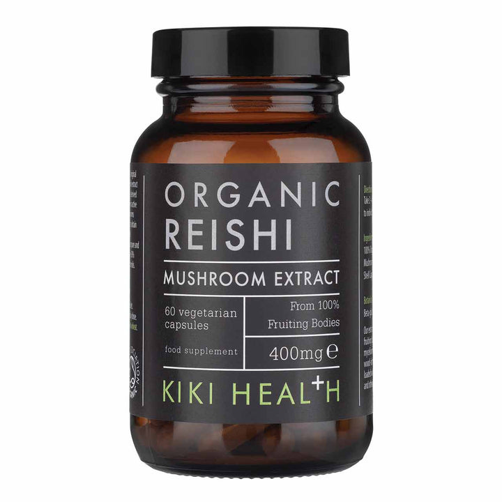 KIKI HEALTH Organic Mushroom Extract 60 vegetarian capsules - Reishi 400mg