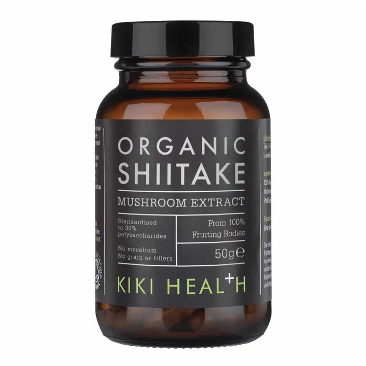 KIKI HEALTH Organic Mushroom Extract Powder 50g - Shiitake