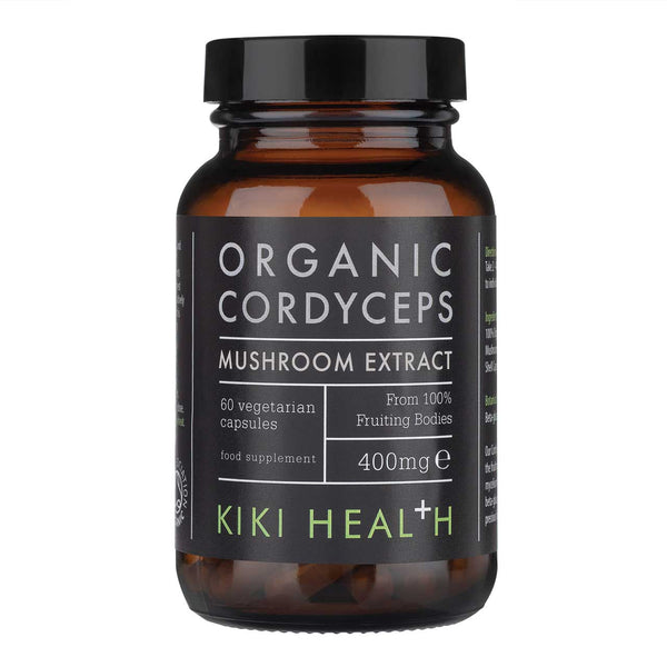 KIKI HEALTH Organic Mushroom Extract 60 vegetarian capsules -Cordyceps 400mg